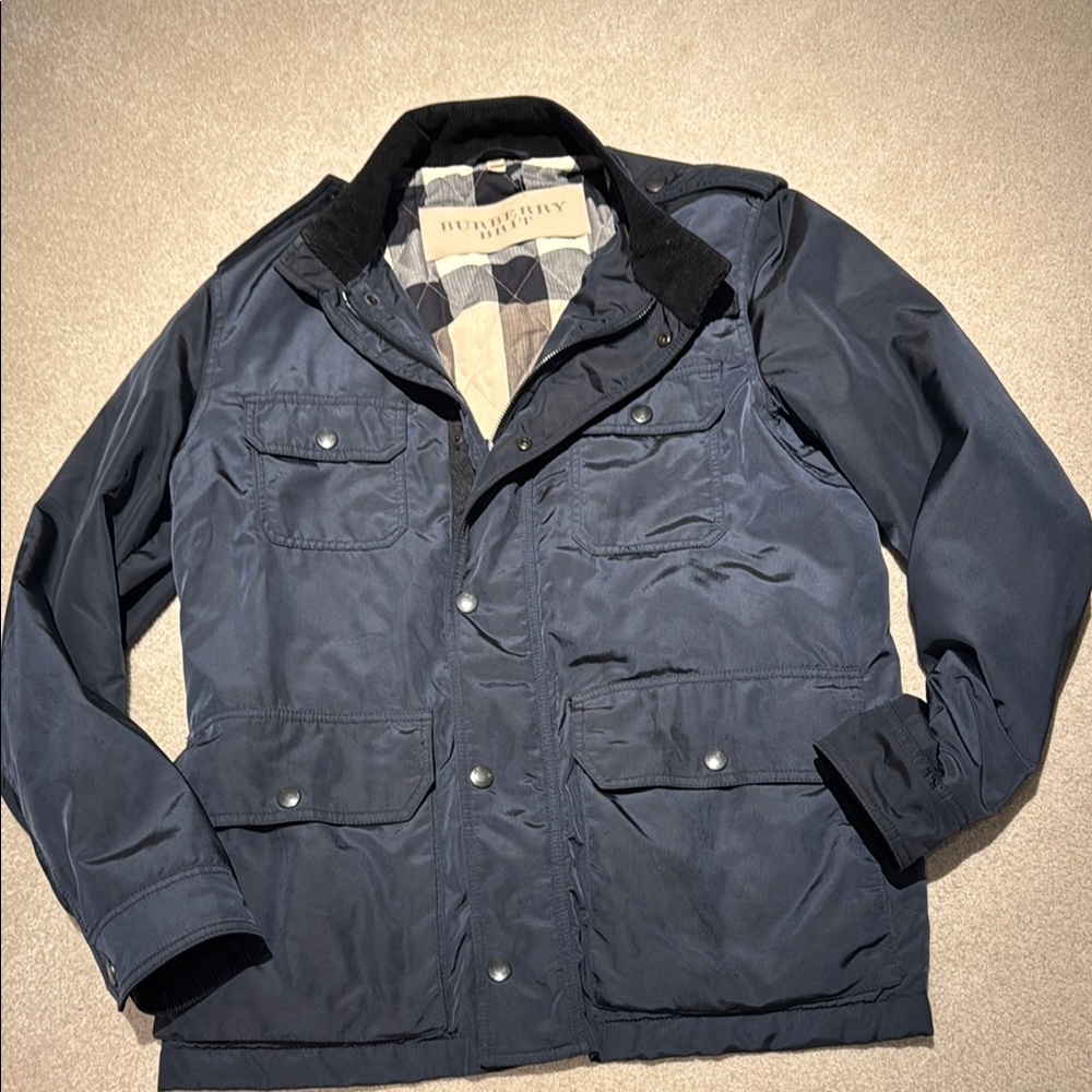 Burberry Navy Military Field Jacket
